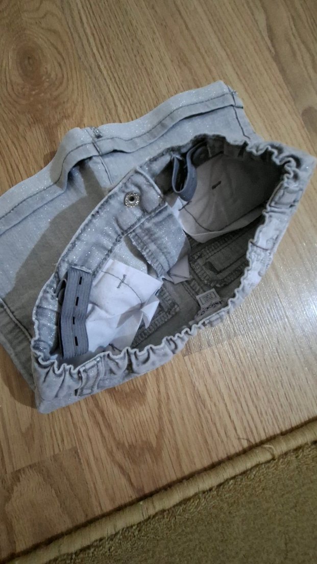 Kız Çocuk Gri Denim Etek - Görsel 2