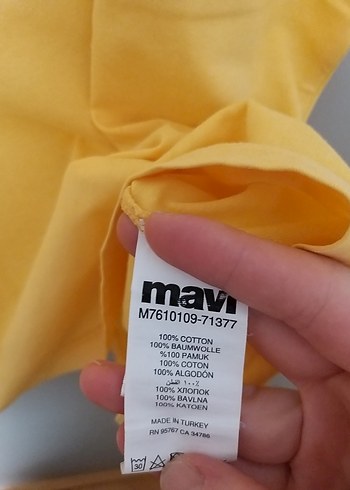 7 Yaş Beden Sarı Mavi Baskılı 7-8 yas Tişört