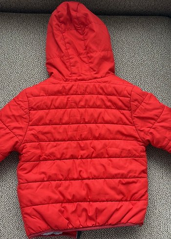 Kırmızı Fermuarlı Erkek Çocuk Mont - Görsel 3