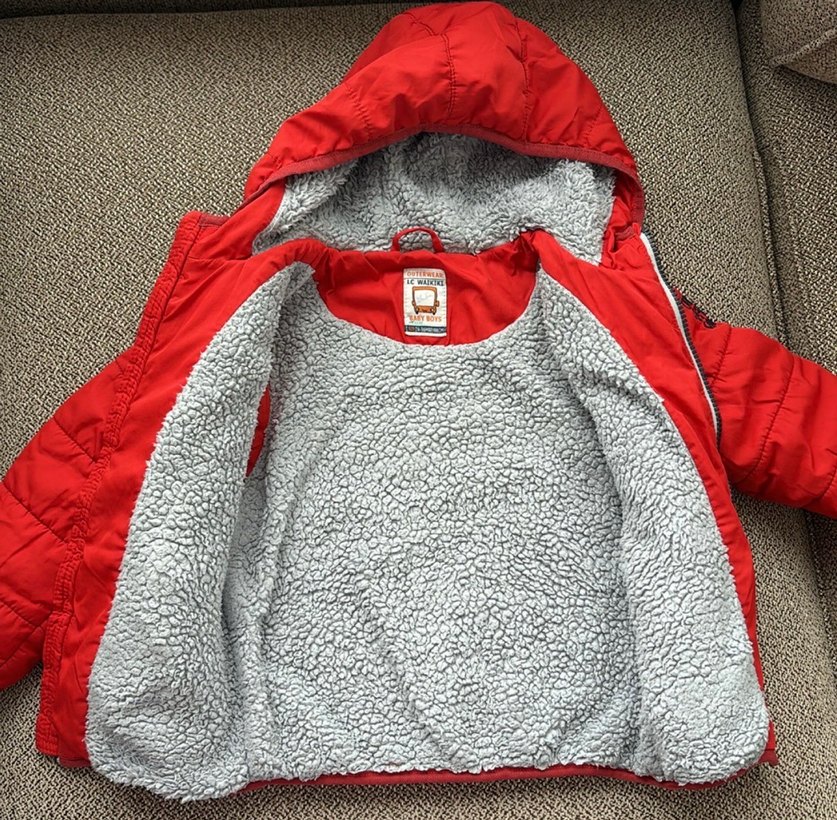 Kırmızı Fermuarlı Erkek Çocuk Mont - Görsel 4