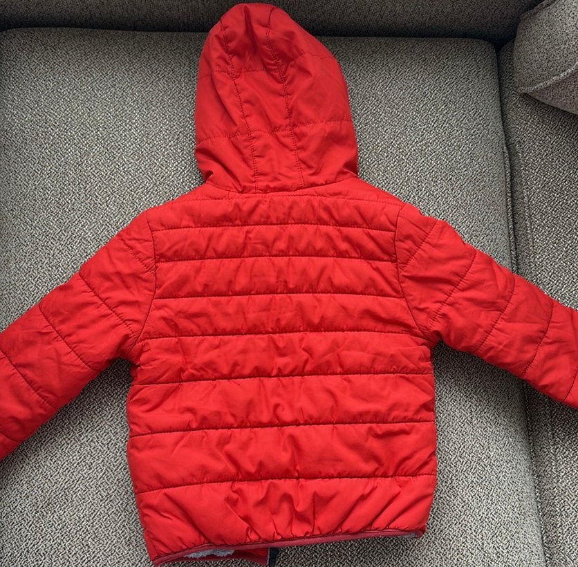 Kırmızı Fermuarlı Erkek Çocuk Mont - Görsel 3