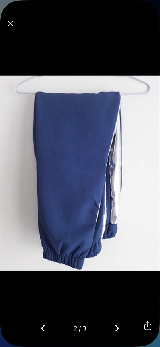 Kadın Mavi Fermuarlı Kısa Eşofman Takımı - Görsel 2