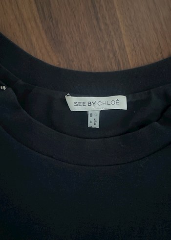 See by Chloé Siyah günlük elbise