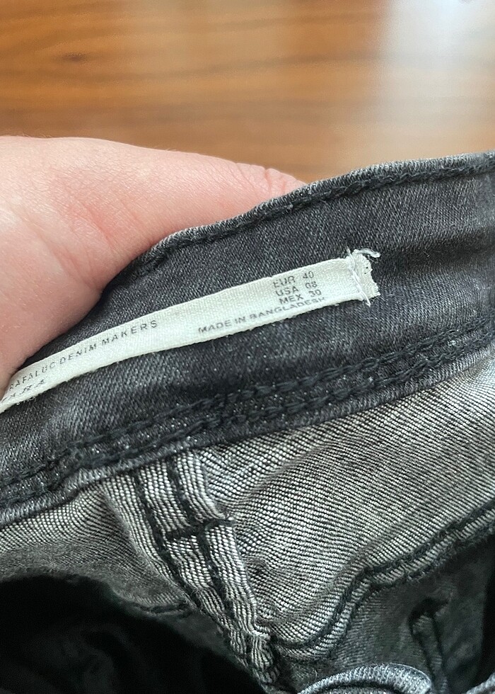 Dizi yırtık zara skinny jean - Görsel 4