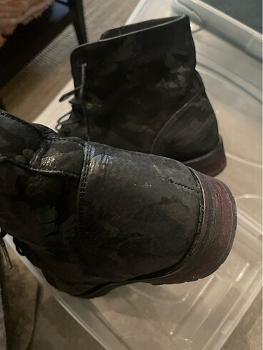 Elle 38 numara kamuflaj deri ayakkabı - Görsel 5