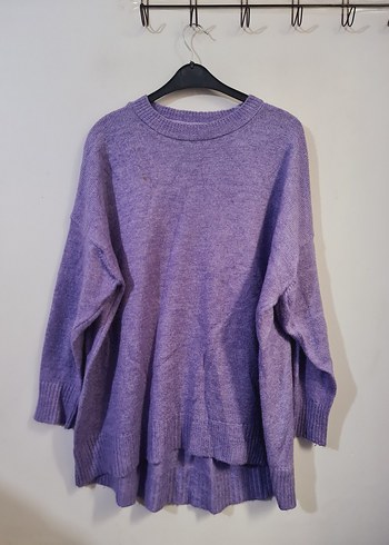 Mor Oversize Triko Kazak