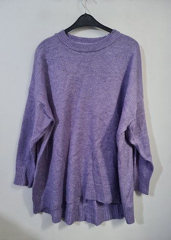 universal Beden Mor Oversize Triko Kazak