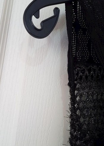 Nakışlı Siyah Örgü Kadın Yelek - Görsel 4