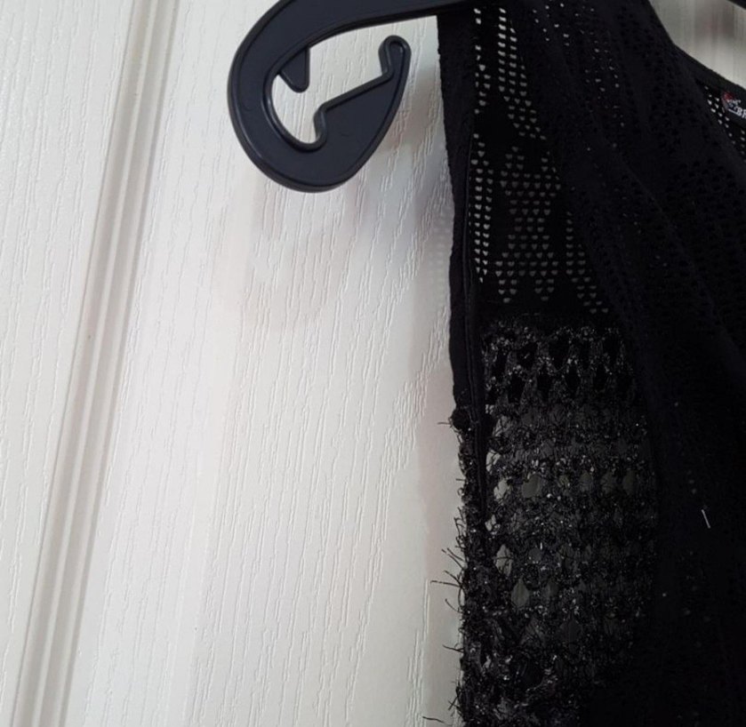 Nakışlı Siyah Örgü Kadın Yelek - Görsel 4