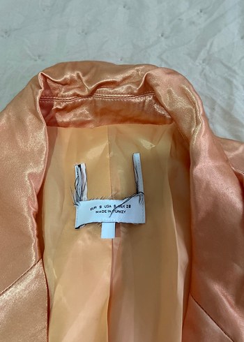 Düğmeli Bej Kadın Midi Blazer - Görsel 3