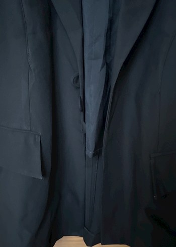 Siyah Düğmeli Kadın Blazer Ceket - Görsel 2