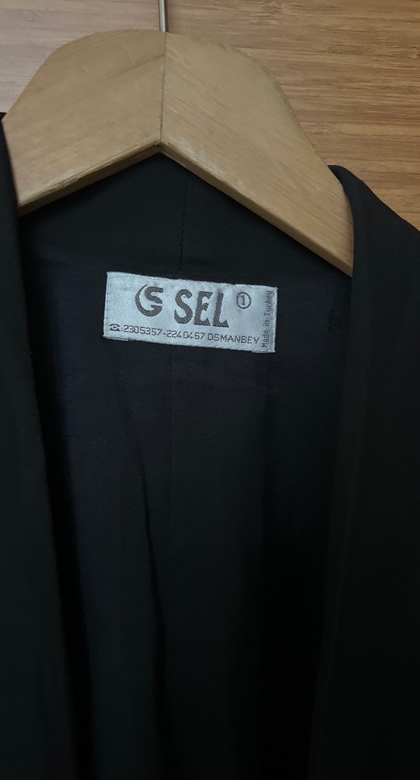 Siyah Düğmeli Kadın Blazer Ceket - Görsel 3