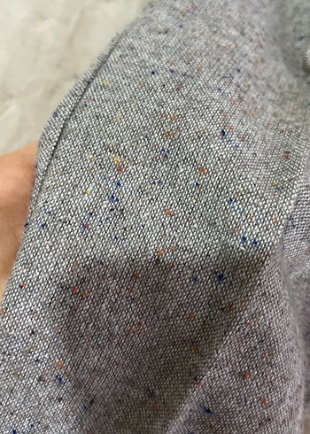 Gri Midi Kumaş Kadın Pantolon kısa paçalı - Görsel 3