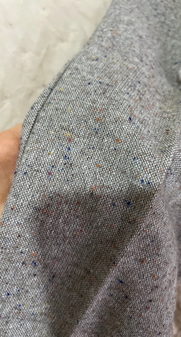 Gri Midi Kumaş Kadın Pantolon kısa paçalı - Görsel 3