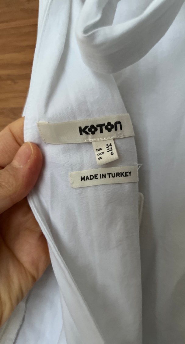 Beyaz Uzun Keten Bohem Elbise - Görsel 5