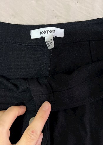 Düğmeli Siyah Uzun Etek - Görsel 4