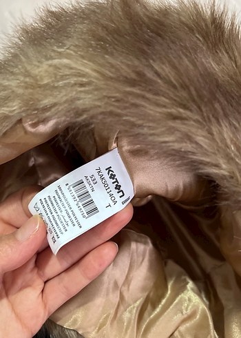 Kadın Bej Kürk Detaylı Şapka - Görsel 3