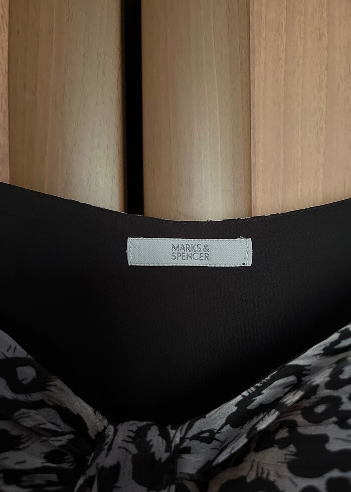 Leopar desenli tül elbise - Görsel 2