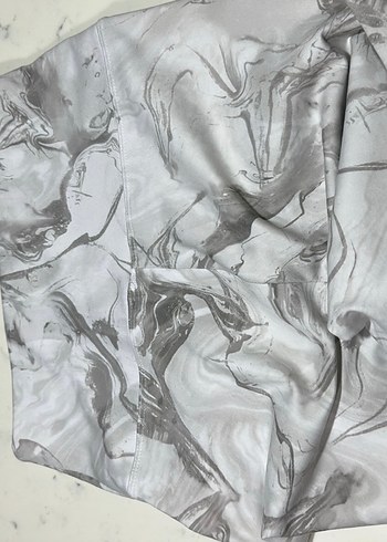 Gri Baskılı Kadın Tayt - Görsel 3