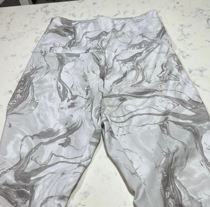 Gri Baskılı Kadın Tayt - Görsel 2