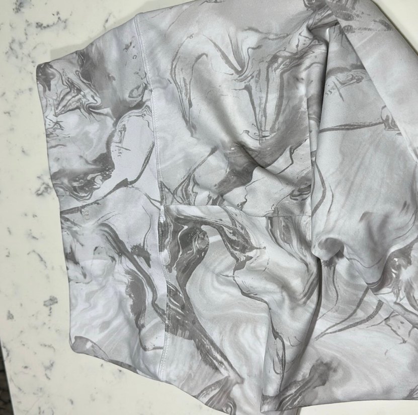 Gri Baskılı Kadın Tayt - Görsel 3