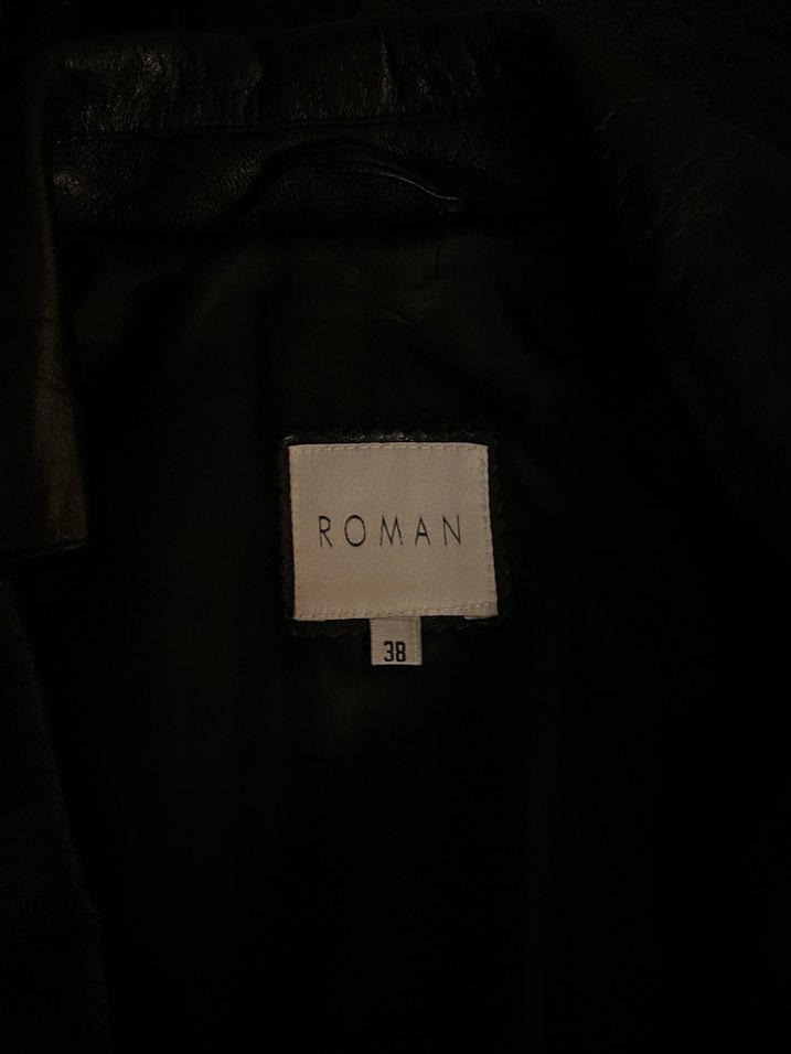 Vintage Siyah Deri Ceket - Görsel 4