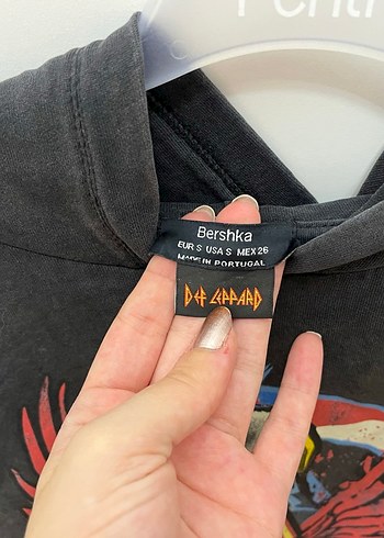 s Beden siyah Renk Siyah Baskılı Grunge Punk Kadın Sweatshirt