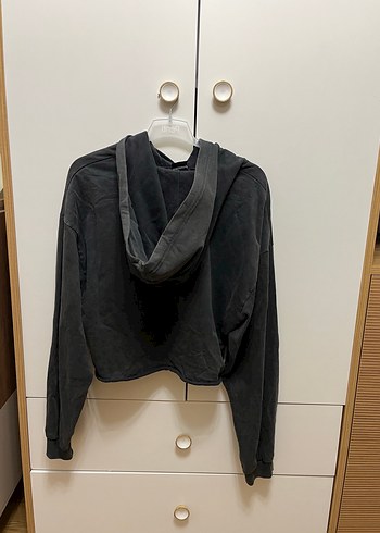 Bershka Siyah Baskılı Grunge Punk Kadın Sweatshirt