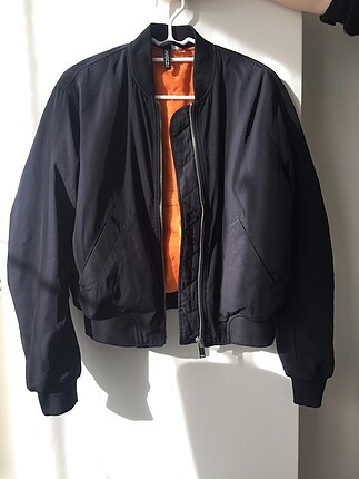 Siyah bomber ceket