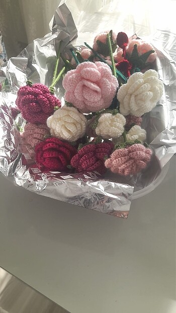 Örme çiçek - Görsel 7