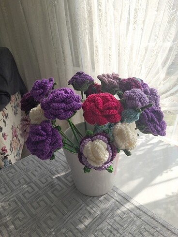 Örme çiçek - Görsel 5