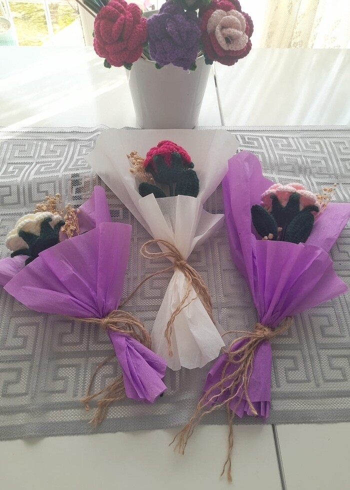 Örme çiçek - Görsel 4