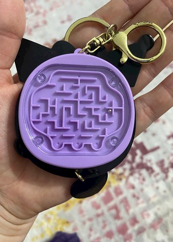 Mor Gotik Boncuklu Anahtarlık Hesap Makinesi - Görsel 2