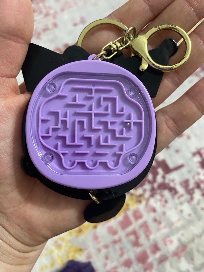 Mor Gotik Boncuklu Anahtarlık Hesap Makinesi - Görsel 2