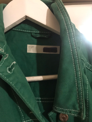 42 Beden Yeşil kot ceket