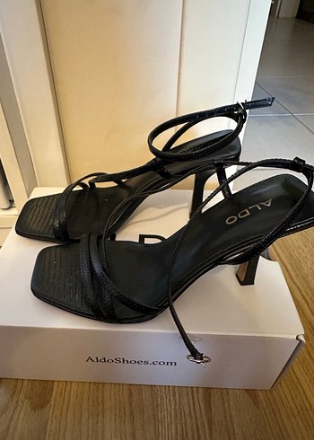 Aldo siyah topuklu abiye ayakkabı - Görsel 3