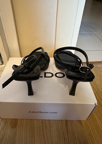 Aldo siyah topuklu abiye ayakkabı - Görsel 4