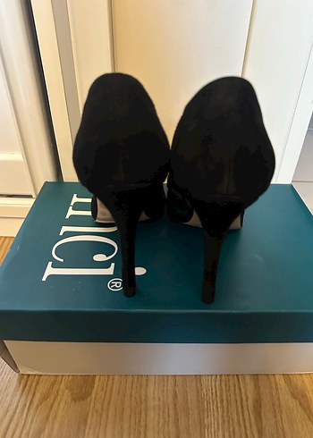 İnci dantel detaylı topuklu ayakkabı - Görsel 5