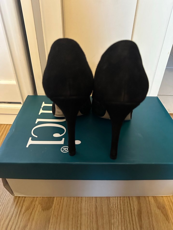 İnci dantel detaylı topuklu ayakkabı - Görsel 5