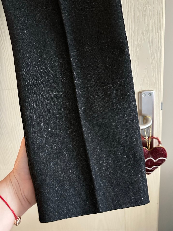 Eteksan yanı lastikli füme pantolon - Görsel 3