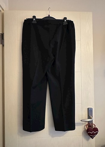 Eteksan yanı lastikli siyah pantolon - Görsel 4