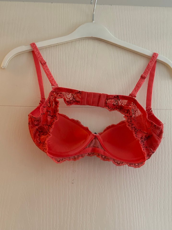 Pembe yarı destekli sütyen - Görsel 4