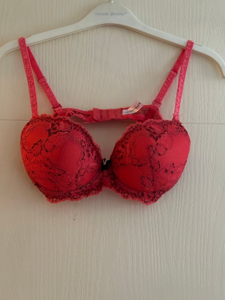 Pembe yarı destekli sütyen - Görsel 2