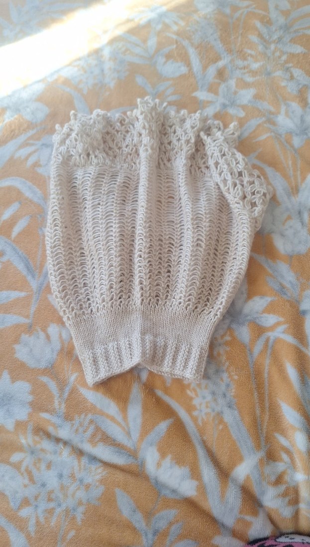 Kız Çocuk Beyaz Dantel Örgü Bohem Poncho - Görsel 5