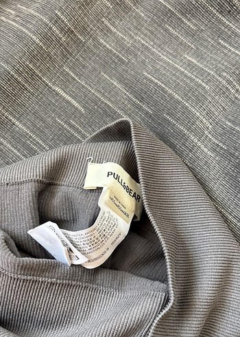 Pull and Bear Bej ve Gri Desensiz Battaniye