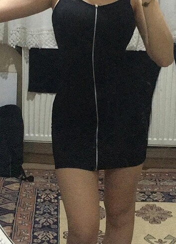 Siyah mini elbise 