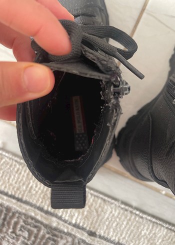 U.S Polo Assn. Çocuk Siyah Baskılı Kauçuk Bot