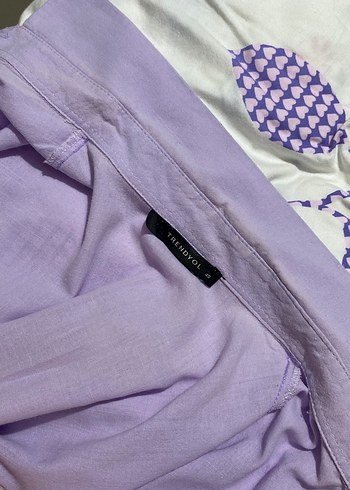 Lila Keten Gömlek - Görsel 3