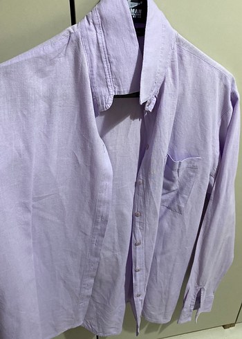 Lila Keten Gömlek - Görsel 4