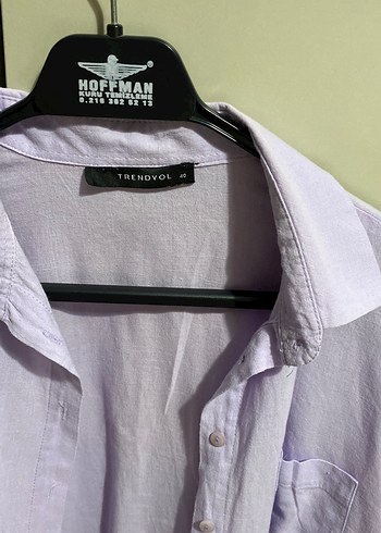 Lila Keten Gömlek - Görsel 2